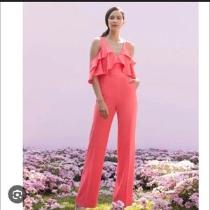 Trina Turk Josephine Ruffled Jumpsuit Size 12 - read description.